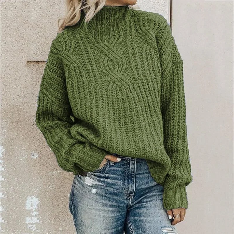 Plus Size Women's Belted Cable Knit SweatersCable - Knit Women Sweater with Intricate PatternsTwist Turtleneck Women Sweaters Plus Size Women's Belted Cable Knit SweatersCable - Knit Women Sweater with Intricate PatternsTwist Turtleneck Women Sweaters