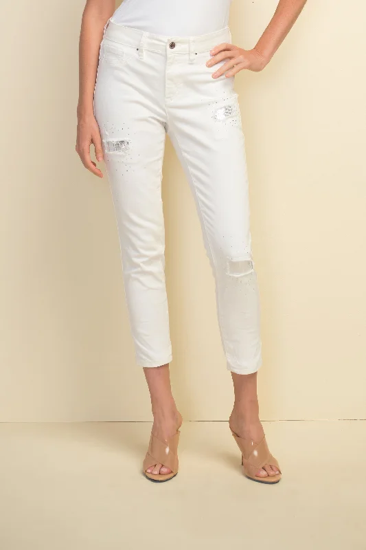 Sleeveless Women's Silk - Trimmed Sweaters for SummerLong - Sleeve Women Sweater with Ribbed CuffsJoseph Ribkoff White, Sequin Patch Jeans Sleeveless Women's Silk - Trimmed Sweaters for SummerLong - Sleeve Women Sweater with Ribbed CuffsJoseph Ribkoff White, Sequin Patch Jeans