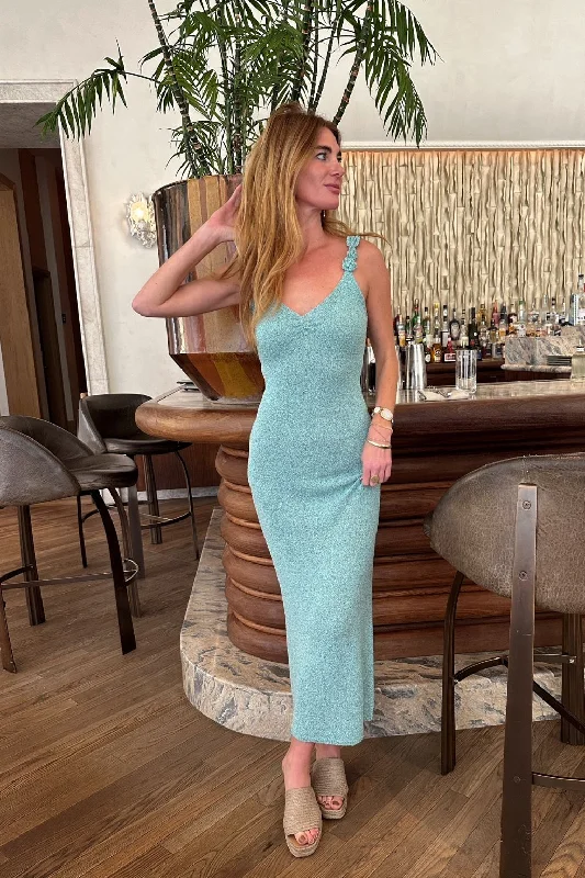 Sheath Women Dress with a Tailored Fit for a Professional LookCyrus Blue Knit Maxi Dress Sheath Women Dress with a Tailored Fit for a Professional LookCyrus Blue Knit Maxi Dress