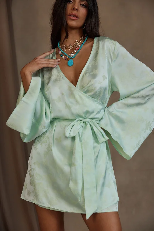 Strapless Women Dress with a Built - in Bra for Comfort and SupportGold Standard Sage Jacquard Dress Strapless Women Dress with a Built - in Bra for Comfort and SupportGold Standard Sage Jacquard Dress