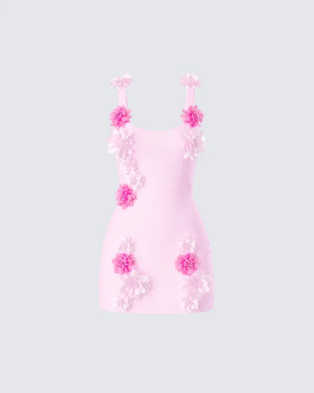 Backless Women Dress for a Sexy and Alluring Look at Evening EventsAisling Pink Rosette Mini Dress Backless Women Dress for a Sexy and Alluring Look at Evening EventsAisling Pink Rosette Mini Dress