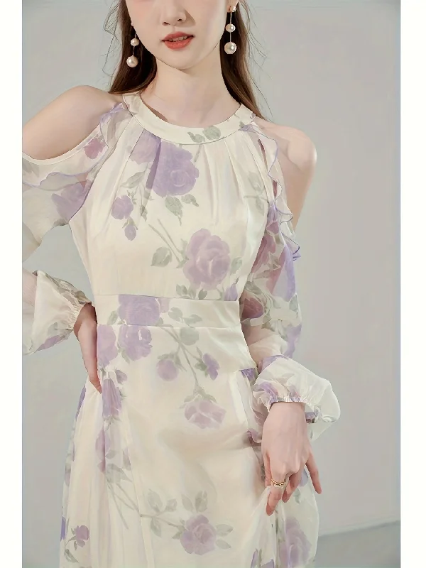 Mini Women Dress with a Short Hem for a Young and Trendy Style Mini Women Dress with a Short Hem for a Young and Trendy Style Floral Print Cold Shoulder Dress, Elegant Long Sleeve Dress For Spring & Fall, Women's Clothing Mini Women Dress with a Short Hem for a Young and Trendy Style Mini Women Dress with a Short Hem for a Young and Trendy Style Floral Print Cold Shoulder Dress, Elegant Long Sleeve Dress For Spring & Fall, Women's Clothing