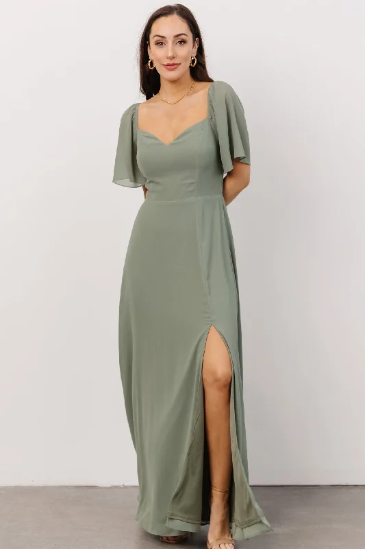 Backless Women Dress for a Sexy and Alluring Look at Evening EventsSierra Sweetheart Maxi Dress | Eucalyptus Backless Women Dress for a Sexy and Alluring Look at Evening EventsSierra Sweetheart Maxi Dress | Eucalyptus