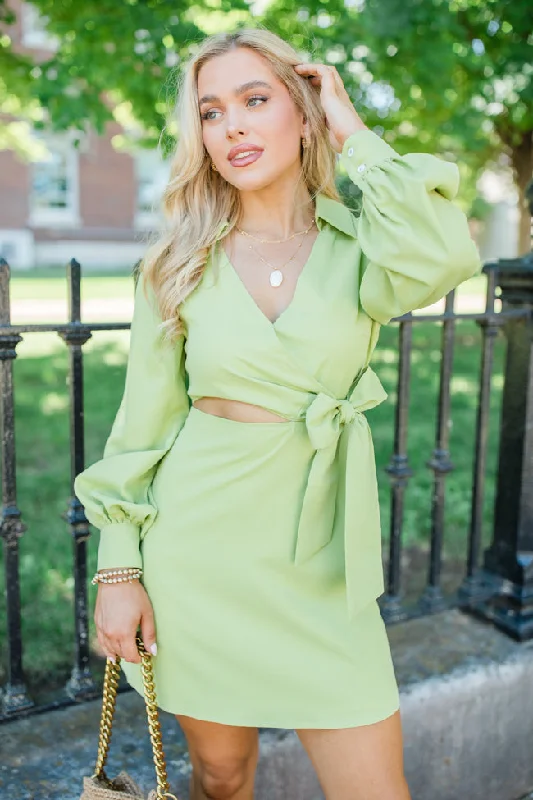 Maxi Women Dress with Floral Print for a Bohemian VibeTalk It Out Lime Side Cutout Tie Detail Dress FINAL SALE Maxi Women Dress with Floral Print for a Bohemian VibeTalk It Out Lime Side Cutout Tie Detail Dress FINAL SALE