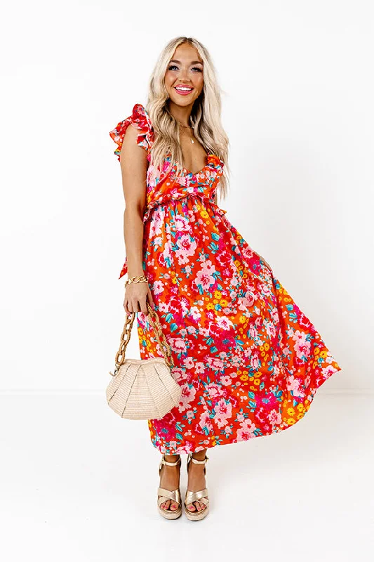 Empire Waist Women Dress to Accentuate the Bust and Conceal the WaistTell Me I'm Dreaming Floral Midi Empire Waist Women Dress to Accentuate the Bust and Conceal the WaistTell Me I'm Dreaming Floral Midi