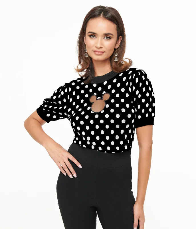 maternity women cardigan for expecting momsmaternity women cardigan for expecting momsDisney Mickey & Friends Collection by Unique Vintage Black & White Polka Dot Mickey Mouse Cutout Sweater maternity women cardigan for expecting momsmaternity women cardigan for expecting momsDisney Mickey & Friends Collection by Unique Vintage Black & White Polka Dot Mickey Mouse Cutout Sweater