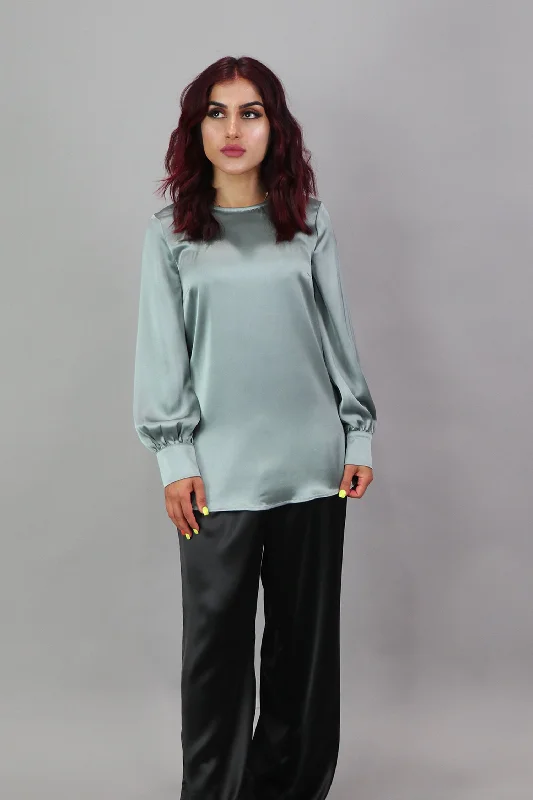 hooded women cardigan for added warmth and stylehooded women cardigan for added warmth and styleLameera Satin Blouse - Mint Gray hooded women cardigan for added warmth and stylehooded women cardigan for added warmth and styleLameera Satin Blouse - Mint Gray