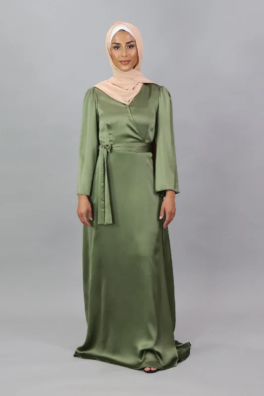 plus size women cardigan for comfortable layeringplus size women cardigan for comfortable layeringLaMeera V-Neck Satin Dress - Sage Green plus size women cardigan for comfortable layeringplus size women cardigan for comfortable layeringLaMeera V-Neck Satin Dress - Sage Green
