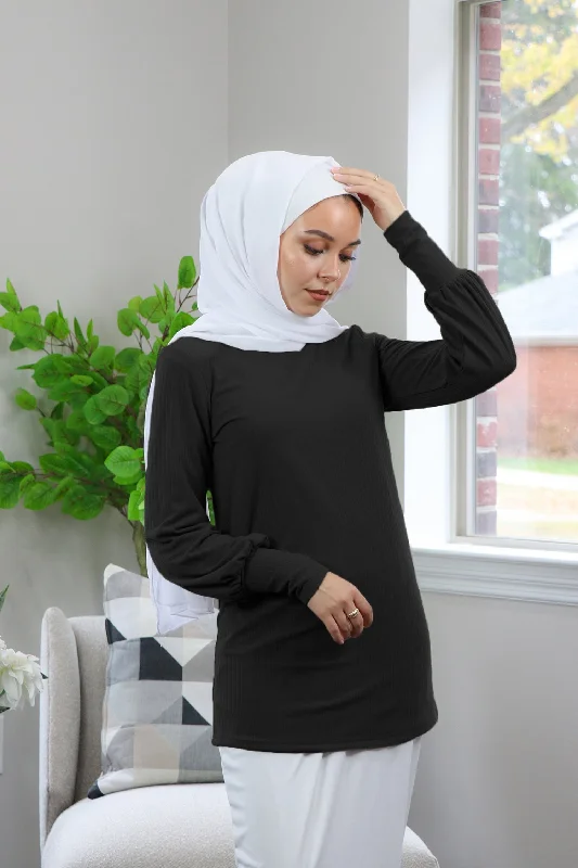 v neck women cardigan to elongate the necklinev neck women cardigan to elongate the necklineRibbed Long Sleeve Top- Black v neck women cardigan to elongate the necklinev neck women cardigan to elongate the necklineRibbed Long Sleeve Top- Black