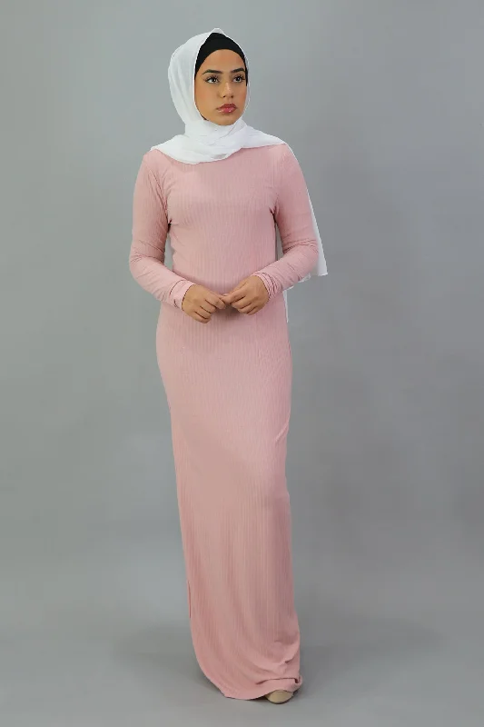color block women cardigan with bold huescolor block women cardigan with bold huesRibbed Maxi Dress - Pink
