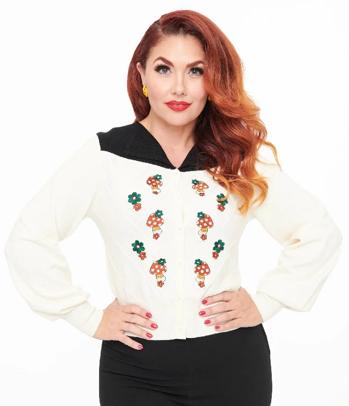 machine washable women cardigan for easy caremachine washable women cardigan for easy careSmak Parlour 1960s Ivory & Black Mushroom Embroidered Cardigan machine washable women cardigan for easy caremachine washable women cardigan for easy careSmak Parlour 1960s Ivory & Black Mushroom Embroidered Cardigan