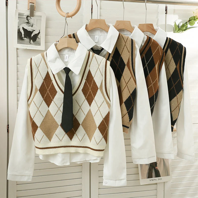 long length women cardigan with side slitslong length women cardigan with side slitsSpiced Argyle Plaid Vest Set (4 Colors) long length women cardigan with side slitslong length women cardigan with side slitsSpiced Argyle Plaid Vest Set (4 Colors)