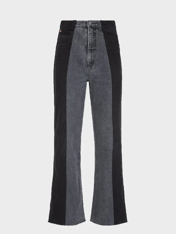Bootcut women jeans to complement various shoe stylesFlare Jean Black/Grey