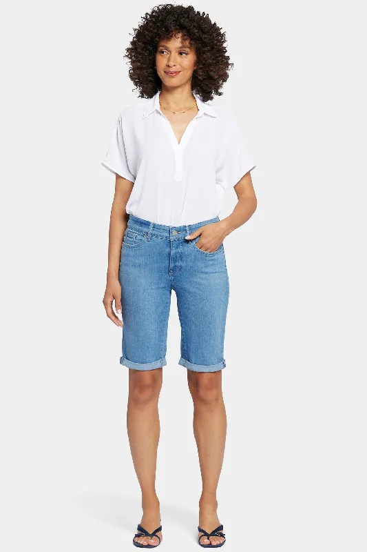 Embroidered women jeans with intricate patternsBriella 11 Inch Denim Shorts - Nottinghill Embroidered women jeans with intricate patternsBriella 11 Inch Denim Shorts - Nottinghill