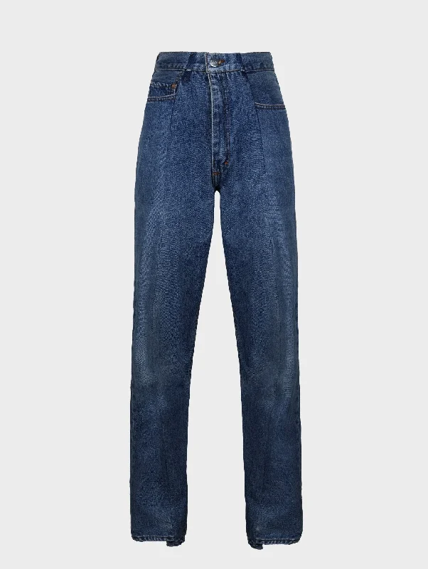 High - rise flare women jeans for a 70s - inspired lookBoyfriend Jean Dark Blue