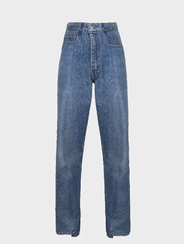 High - waisted women jeans for a flattering silhouetteBoyfriend Jean Mid Blue
