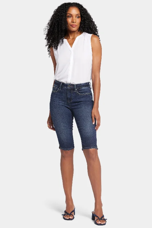 Dark - wash women jeans for a sophisticated and slimming effectSophie Bike Capri Jeans In Petite - Lotus Gardens Dark - wash women jeans for a sophisticated and slimming effectSophie Bike Capri Jeans In Petite - Lotus Gardens