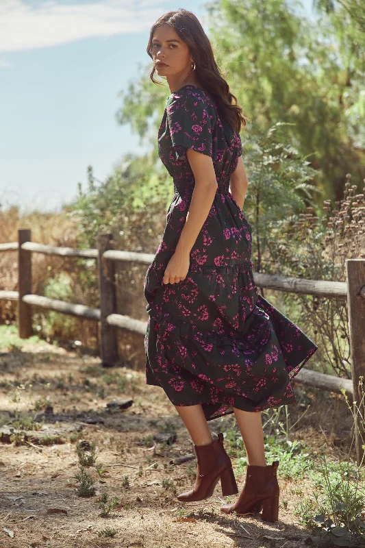 Off - the - Shoulder Women Dress for a Romantic and Feminine LookClose to You Palmer Poplin Tiered Maxi Dress Off - the - Shoulder Women Dress for a Romantic and Feminine LookClose to You Palmer Poplin Tiered Maxi Dress