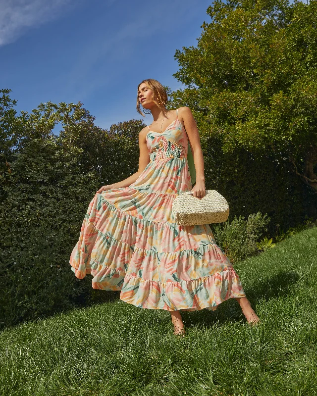 Lace - Embellished Women Dress for an Elegant and Sophisticated AppearanceParadise Tropics Maxi Dress Lace - Embellished Women Dress for an Elegant and Sophisticated AppearanceParadise Tropics Maxi Dress