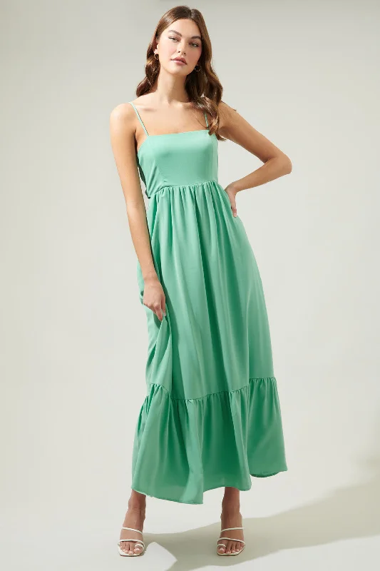 Strapless Women Dress with a Built - in Bra for Comfort and SupportDelany Tie Back Maxi Dress Strapless Women Dress with a Built - in Bra for Comfort and SupportDelany Tie Back Maxi Dress