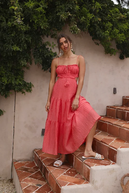 Printed Abstract Women Dress for a Modern and Artistic AppealHeartbreaker Maxi Dress Red Printed Abstract Women Dress for a Modern and Artistic AppealHeartbreaker Maxi Dress Red