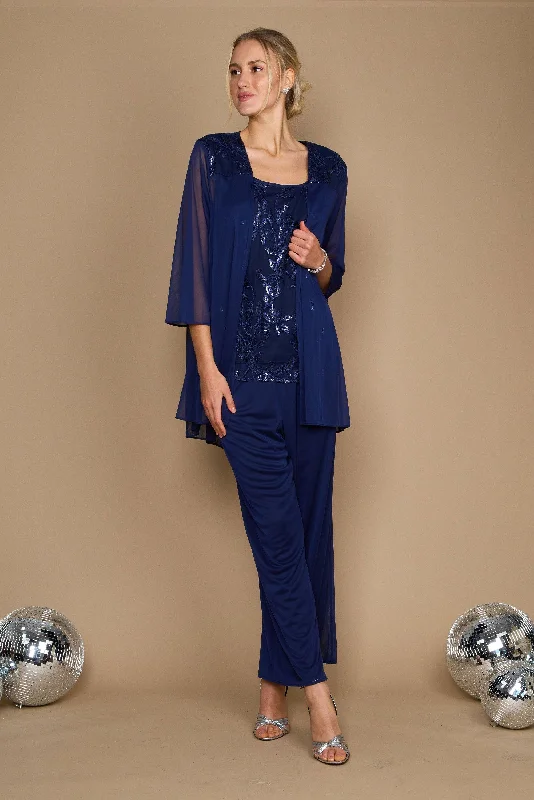 Backless Women Dress for a Sexy and Alluring Look at Evening EventsR&M Richards 42734W Three Piece Formal Pansuit Backless Women Dress for a Sexy and Alluring Look at Evening EventsR&M Richards 42734W Three Piece Formal Pansuit