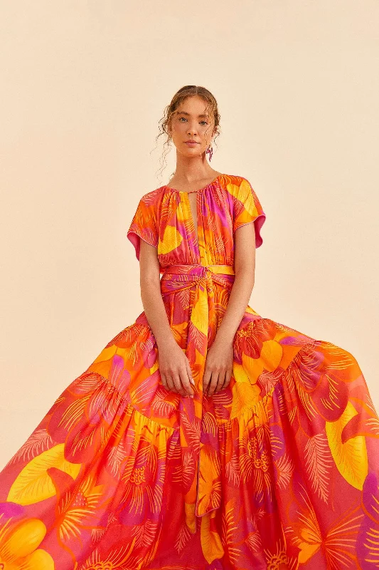 Long - Sleeve Women Dress in Velvet for a Luxurious Winter LookSummer Garden Ombre Lenzing™ Ecovero™ Viscose Maxi Dress Long - Sleeve Women Dress in Velvet for a Luxurious Winter LookSummer Garden Ombre Lenzing™ Ecovero™ Viscose Maxi Dress