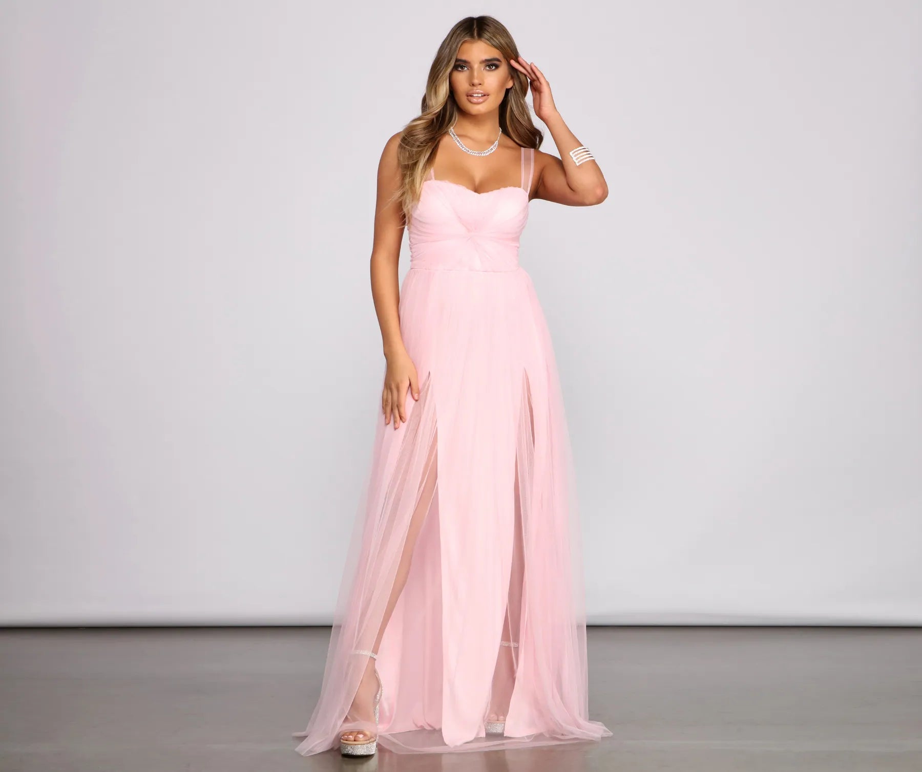 Plus Size Women Dress with a Flattering A - Line Cut for Comfort and StyleVanessa Sweetheart A-Line Tulle Dress Plus Size Women Dress with a Flattering A - Line Cut for Comfort and StyleVanessa Sweetheart A-Line Tulle Dress