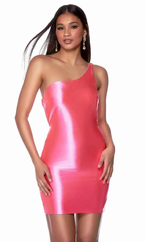 Off - the - Shoulder Women Dress for a Romantic and Feminine LookAlyce Paris 4705 - Short Satin Homecoming Dress Off - the - Shoulder Women Dress for a Romantic and Feminine LookAlyce Paris 4705 - Short Satin Homecoming Dress