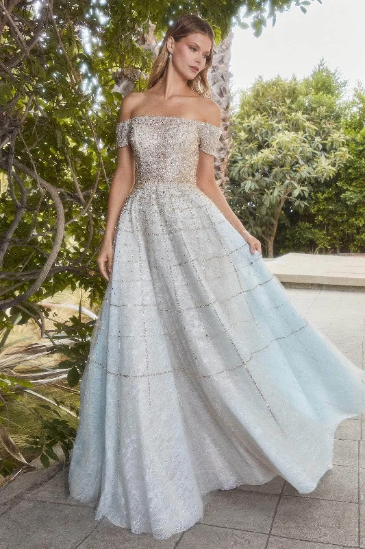 Wrap - Style Women Dress with Adjustable Fit for All Body TypesAndrea and Leo A0724 - Lattice Beaded A-Line Prom Dress Wrap - Style Women Dress with Adjustable Fit for All Body TypesAndrea and Leo A0724 - Lattice Beaded A-Line Prom Dress