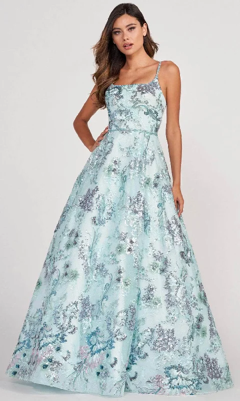 Pleated Women Dress with a Timeless and Elegant TextureColette for Mon Cheri CL2011 - Sequin Tulle A-Line Prom Gown Pleated Women Dress with a Timeless and Elegant TextureColette for Mon Cheri CL2011 - Sequin Tulle A-Line Prom Gown