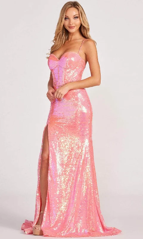 Backless Women Dress for a Sexy and Alluring Look at Evening EventsColette for Mon Cheri CL2054 - Sequined Sweetheart Evening Dress Backless Women Dress for a Sexy and Alluring Look at Evening EventsColette for Mon Cheri CL2054 - Sequined Sweetheart Evening Dress