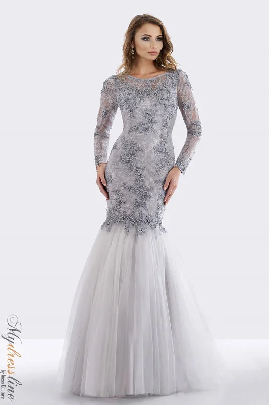 Lace - Embellished Women Dress for an Elegant and Sophisticated AppearanceFeriani Couture 18663 Lace - Embellished Women Dress for an Elegant and Sophisticated AppearanceFeriani Couture 18663