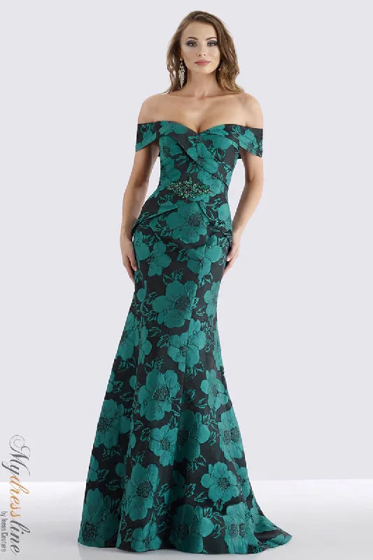 Off - the - Shoulder Women Dress for a Romantic and Feminine LookFeriani Couture 18675 Off - the - Shoulder Women Dress for a Romantic and Feminine LookFeriani Couture 18675
