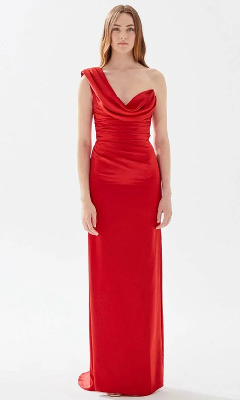 Off - the - Shoulder Women Dress for a Romantic and Feminine LookTarik Ediz 52014 - Draped One Shoulder Prom Dress Off - the - Shoulder Women Dress for a Romantic and Feminine LookTarik Ediz 52014 - Draped One Shoulder Prom Dress
