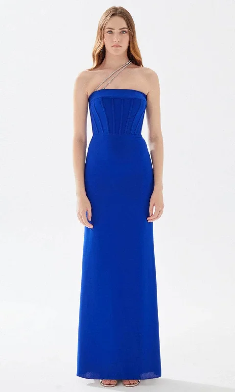 Plus Size Women Dress with a Flattering A - Line Cut for Comfort and StyleTarik Ediz 52076 - Beaded Strap Sheath Prom Dress Plus Size Women Dress with a Flattering A - Line Cut for Comfort and StyleTarik Ediz 52076 - Beaded Strap Sheath Prom Dress
