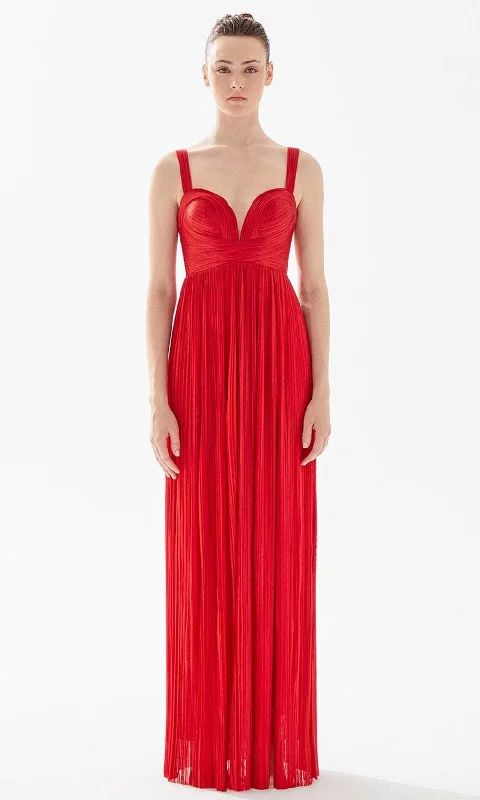 Backless Women Dress for a Sexy and Alluring Look at Evening EventsTarik Ediz 98216 - Sweetheart Pleated Prom Gown Backless Women Dress for a Sexy and Alluring Look at Evening EventsTarik Ediz 98216 - Sweetheart Pleated Prom Gown