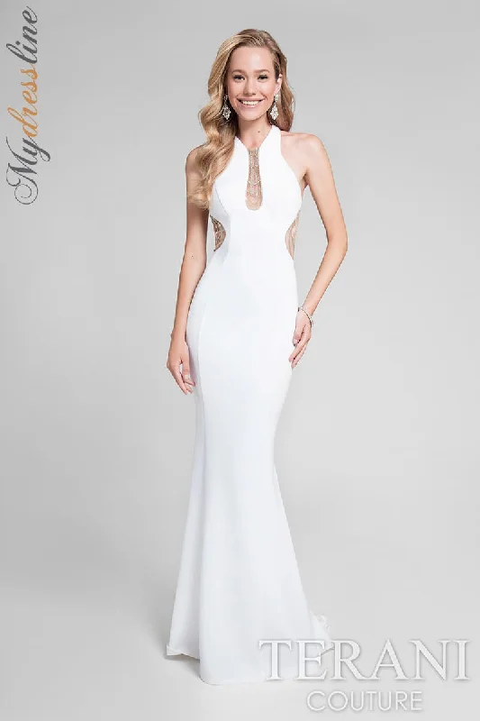 Empire Waist Women Dress to Accentuate the Bust and Conceal the WaistTerani Couture 1712P2486 Empire Waist Women Dress to Accentuate the Bust and Conceal the WaistTerani Couture 1712P2486