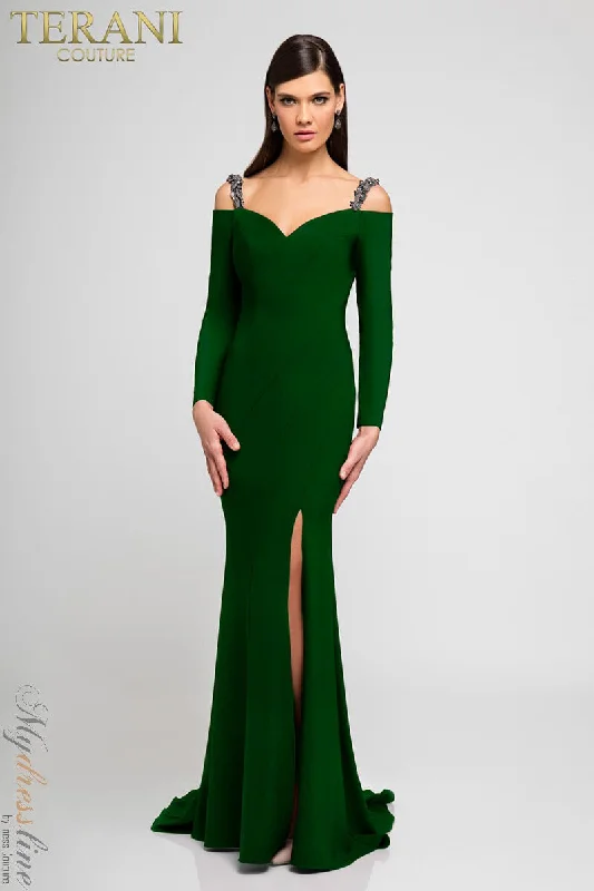 Strapless Women Dress with a Built - in Bra for Comfort and SupportTerani Couture 1723E4502 Strapless Women Dress with a Built - in Bra for Comfort and SupportTerani Couture 1723E4502