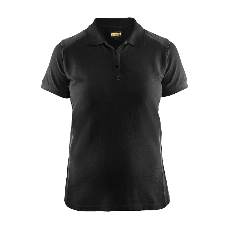 Long Sleeve Women T Shirt for Cooler WeatherBlaklader 3390 Women's Polo Shirt Black/Dark Grey Long Sleeve Women T Shirt for Cooler WeatherBlaklader 3390 Women's Polo Shirt Black/Dark Grey