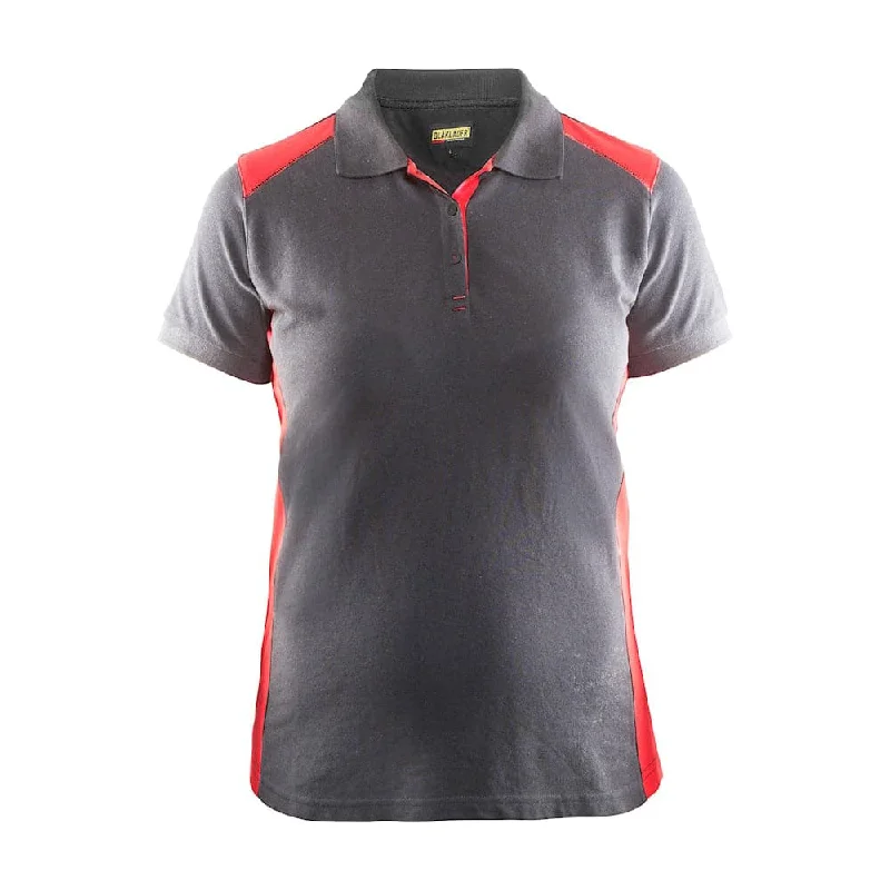 Puff Sleeve Women T Shirt for a Fashion - Forward LookBlaklader 3390 Women's Polo Shirt Grey/Red Puff Sleeve Women T Shirt for a Fashion - Forward LookBlaklader 3390 Women's Polo Shirt Grey/Red