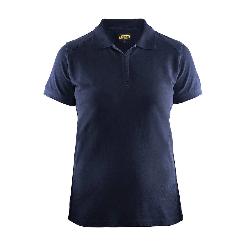 Long Sleeve Women T Shirt for Cooler WeatherBlaklader 3390 Women's Polo Shirt Navy Blue Long Sleeve Women T Shirt for Cooler WeatherBlaklader 3390 Women's Polo Shirt Navy Blue