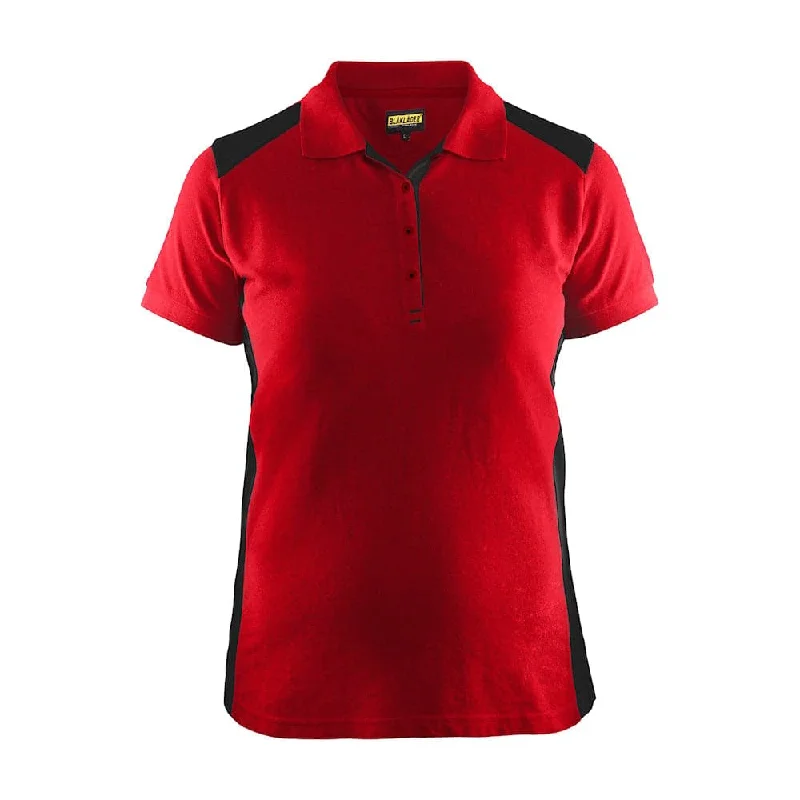 Organic Cotton Women T Shirt for Eco - Conscious WearersBlaklader 3390 Women's Polo Shirt Red/Black Organic Cotton Women T Shirt for Eco - Conscious WearersBlaklader 3390 Women's Polo Shirt Red/Black