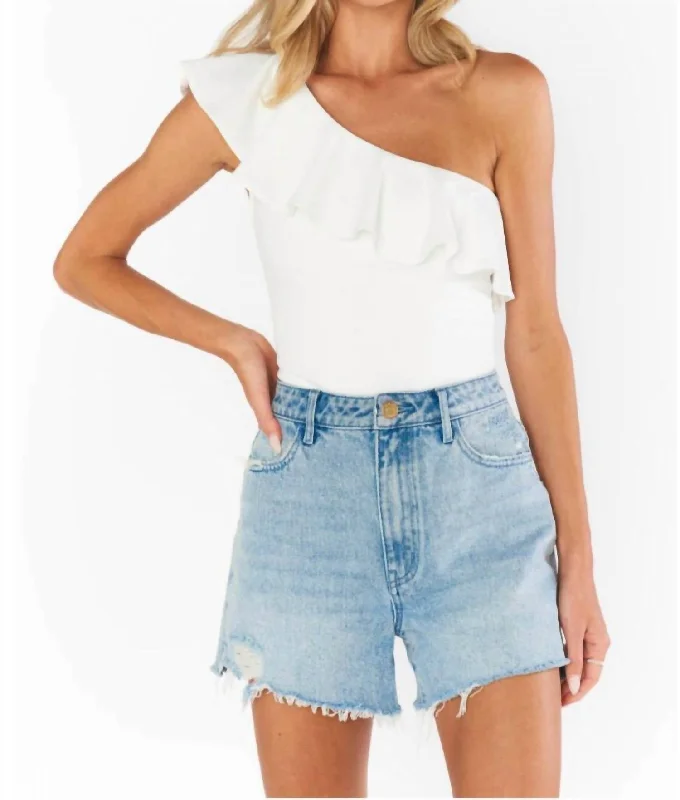 Printed Floral Women Shorts for a Summer - Ready StyleBluefield Shorts In Spring Blue Printed Floral Women Shorts for a Summer - Ready StyleBluefield Shorts In Spring Blue