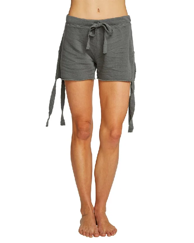Belted Women Shorts to Enhance the WaistlineChaser French Terry Side Tie Linen-Blend Short Belted Women Shorts to Enhance the WaistlineChaser French Terry Side Tie Linen-Blend Short