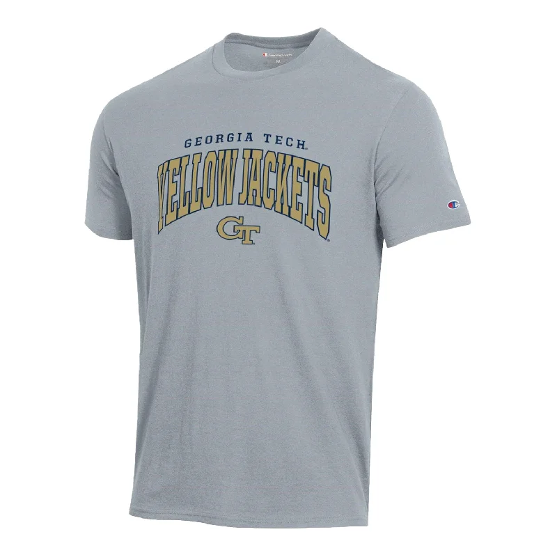 Striped Women T Shirt in a Classic PatternGeorgia Tech Yellow Jackets Hi-Density Print Grey T-Shirt Striped Women T Shirt in a Classic PatternGeorgia Tech Yellow Jackets Hi-Density Print Grey T-Shirt