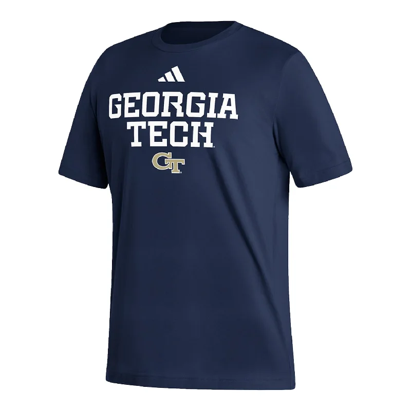 Puff Sleeve Women T Shirt for a Fashion - Forward LookGeorgia Tech Yellow Jackets Adidas Pregame Navy T-Shirt Puff Sleeve Women T Shirt for a Fashion - Forward LookGeorgia Tech Yellow Jackets Adidas Pregame Navy T-Shirt