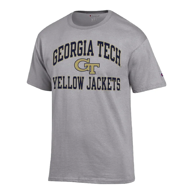 Pocketed Women T Shirt for Added FunctionalityGeorgia Tech Yellow Jackets Wordmark Grey T-Shirt Pocketed Women T Shirt for Added FunctionalityGeorgia Tech Yellow Jackets Wordmark Grey T-Shirt