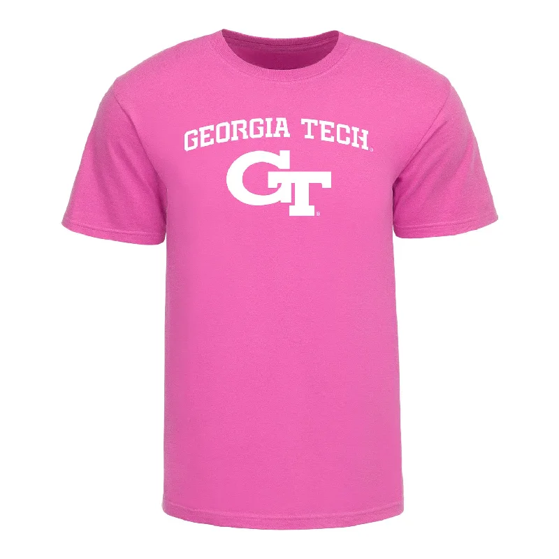Organic Cotton Women T Shirt for Eco - Conscious WearersGeorgia Tech Yellow Jackets Pink Out T-Shirt Organic Cotton Women T Shirt for Eco - Conscious WearersGeorgia Tech Yellow Jackets Pink Out T-Shirt