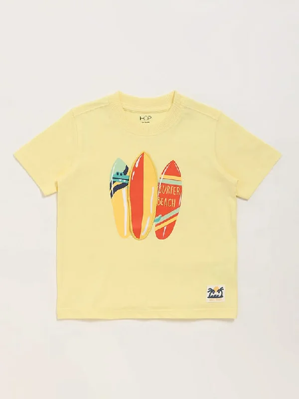Bermuda Women Shorts for a Classic and Sophisticated LookHOP Kids Yellow Printed T-Shirt Bermuda Women Shorts for a Classic and Sophisticated LookHOP Kids Yellow Printed T-Shirt